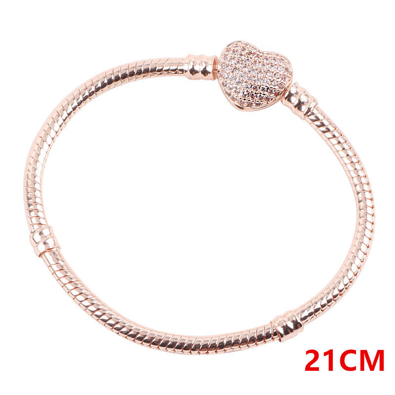 zircon snake bone bracelet
