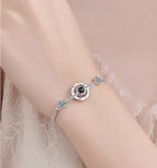 crystal net bracelet