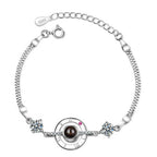 crystal net bracelet