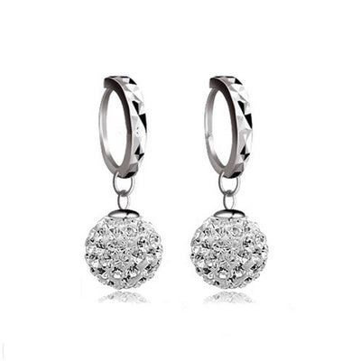 Zircon Diamond Ball Earrings