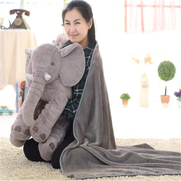 Elephant plush pillow