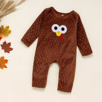 Brown Owl Baby Romper