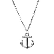 Anchor-Shaped Cross Alloy  Necklace