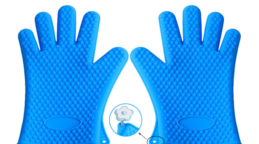 Non-slip kitchen silicone gloves