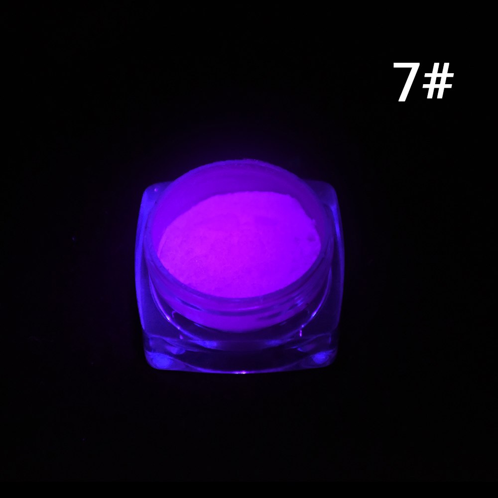 Neon Luminous Nail Powder