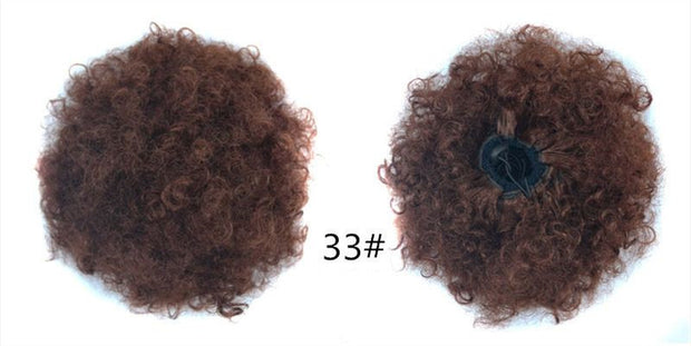 kinky hair bun