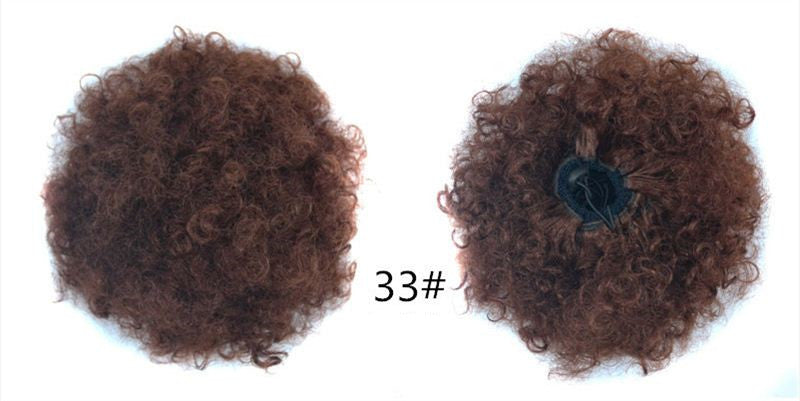 kinky hair bun