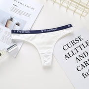cotton plain thong panties