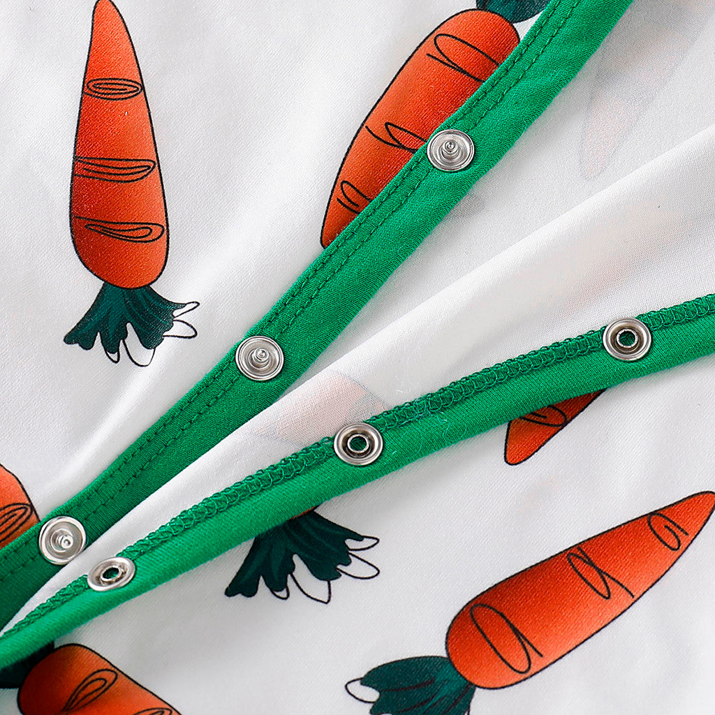 Carrot Print Baby Romper