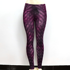 High Waist Armor Weave Print Leggings