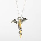 Pterosaur Golden Sword  Necklace