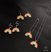 Rainbow chain necklace