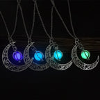 Crescent Moon Luminous Necklace