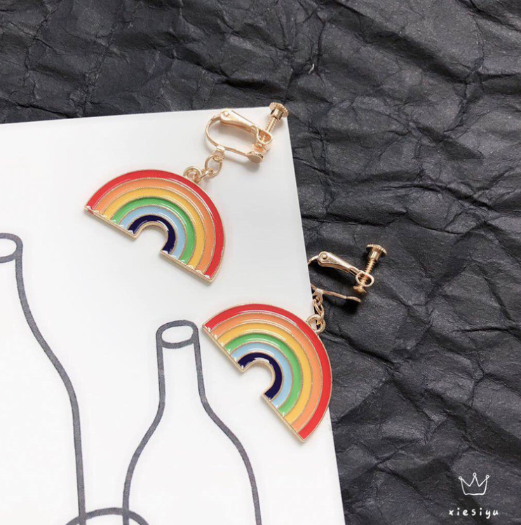 Rainbow chain necklace