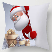Snowman Series Peach Soul Pillow Cover