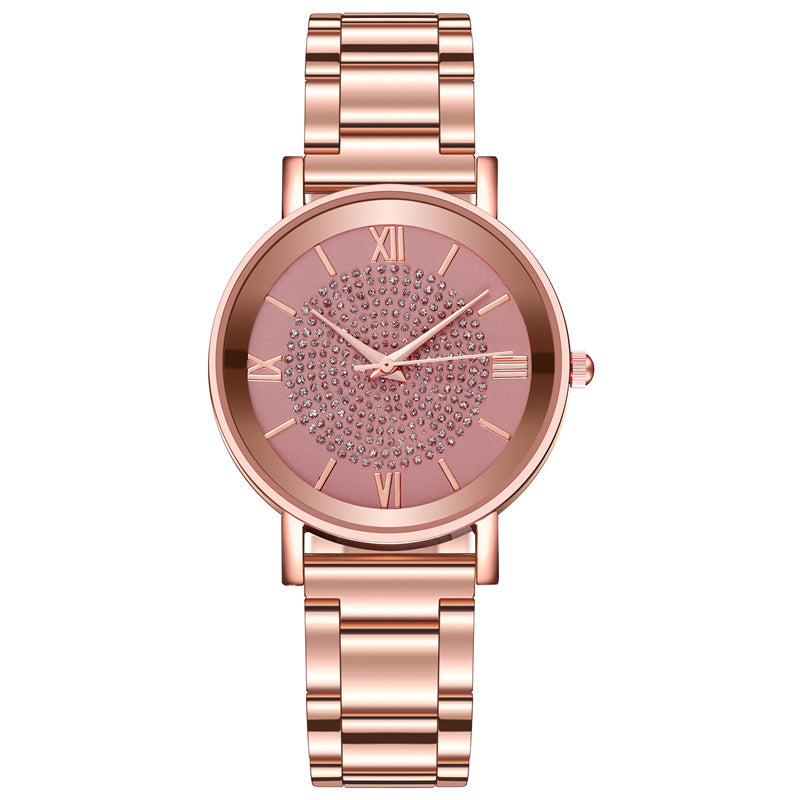 Rose Gold Quartz Wrist Watch