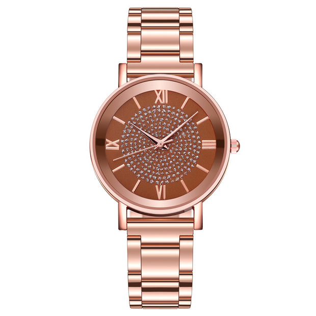 Rose Gold Quartz Wrist Watch