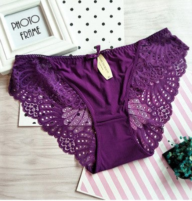Low-waist ice silk panties