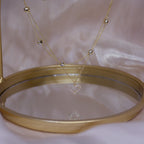 Double Flash Zircon Necklace