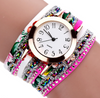 Woven Floral Bracelet Wrist Watch
