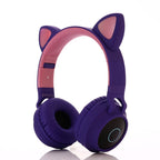 Cute Cat Ear Bluetooth Headphone