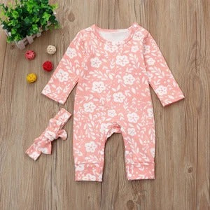 Spring Flower Romper Set