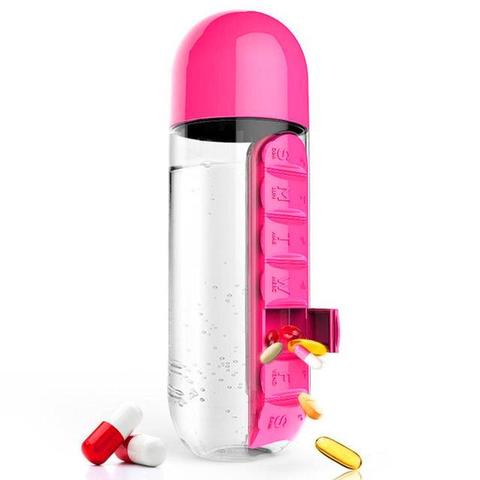 Pill Box Water Bottle