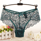 mid-rise lace panties