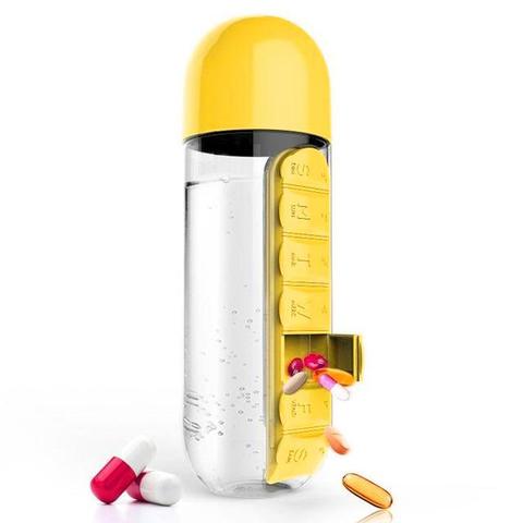 Pill Box Water Bottle