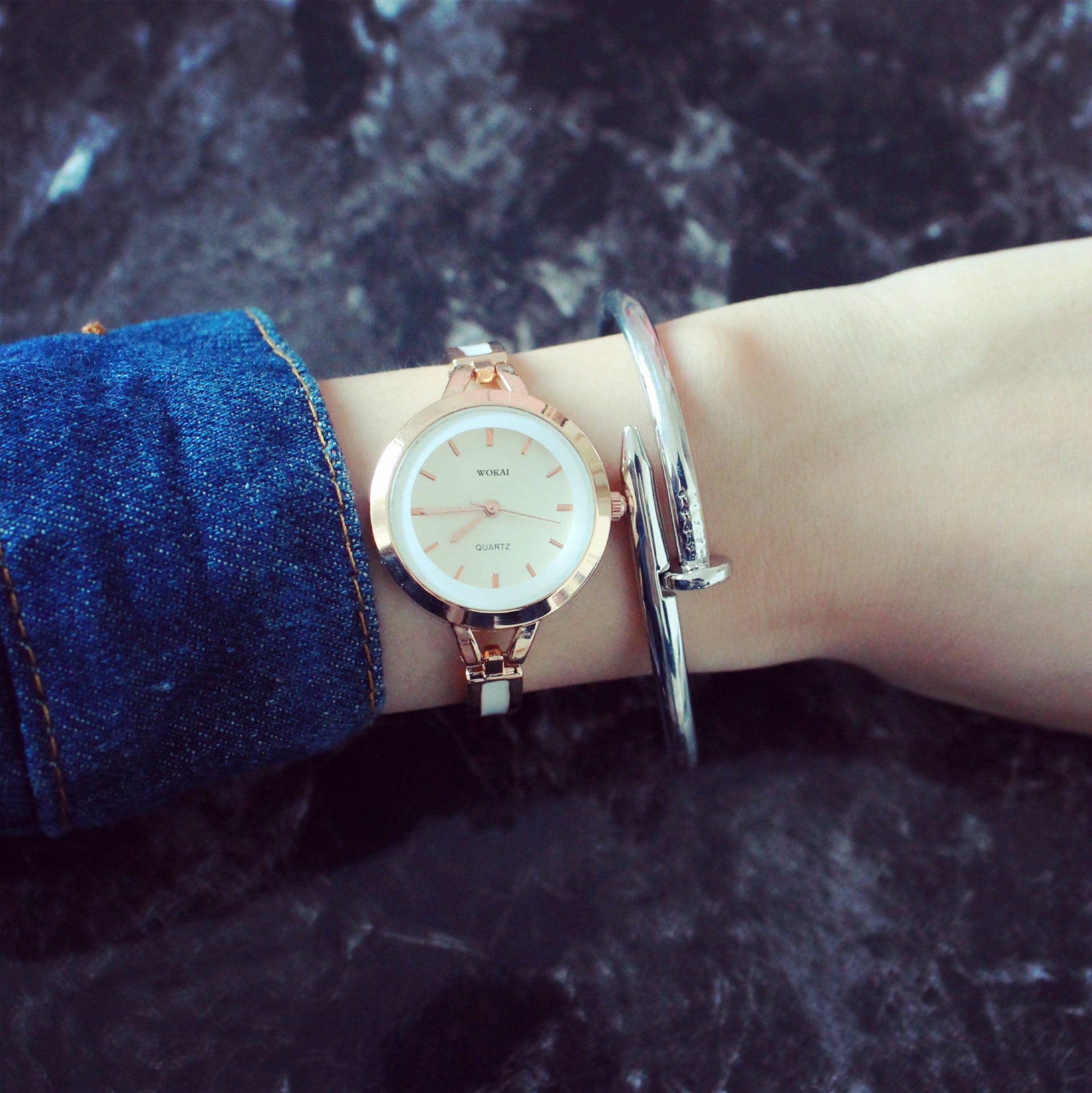 Steel Band Wrist Watch