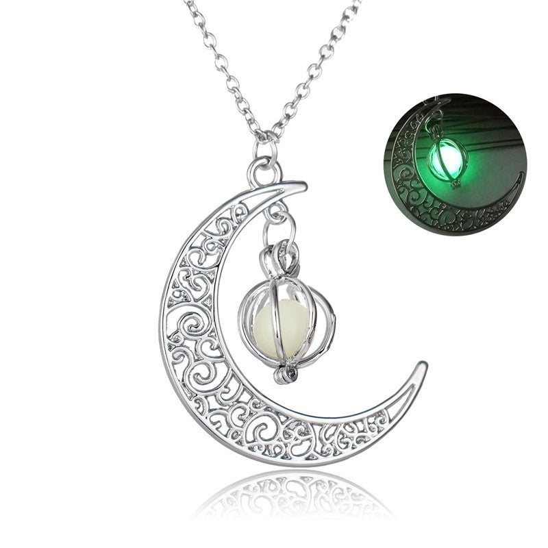 Crescent Moon Luminous Necklace