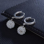 Zircon Diamond Ball Earrings