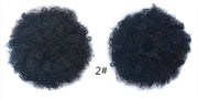kinky hair bun