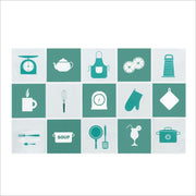 Self-adhesive high temperature anti-oil wall sticker