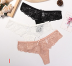 embroidery Lace Thong