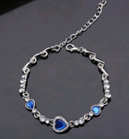 Heart Shaped Zircon Diamond Bracelet