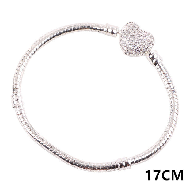 zircon snake bone bracelet