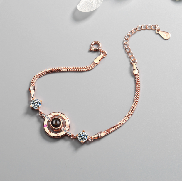 crystal net bracelet