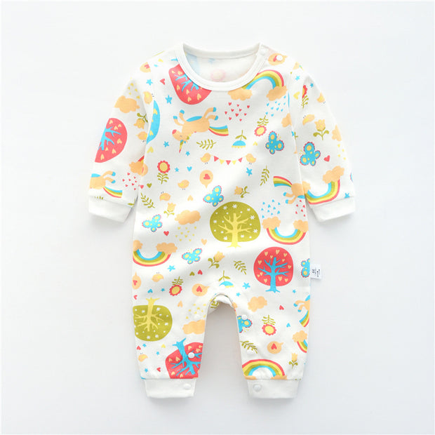 Cartoon Print Baby Romper
