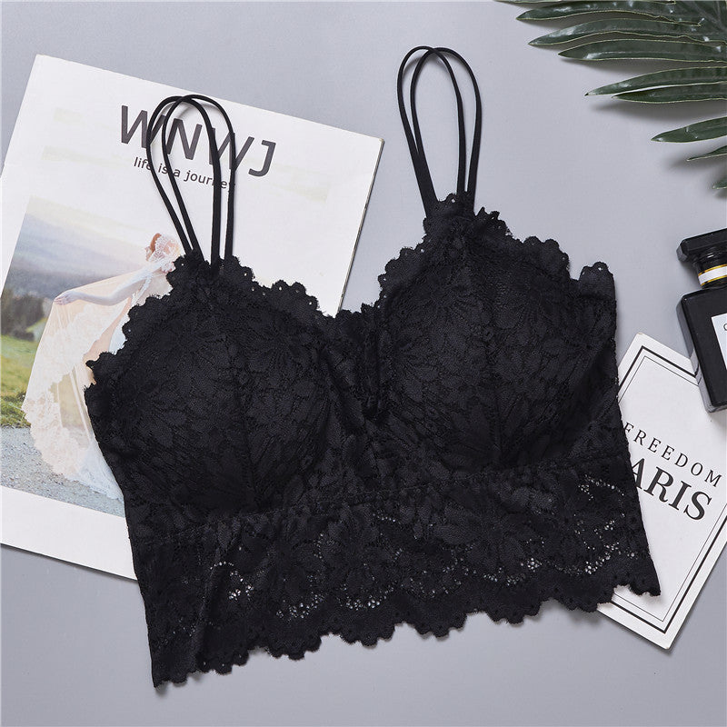 Lace Sun Flower Wrapped Bralette