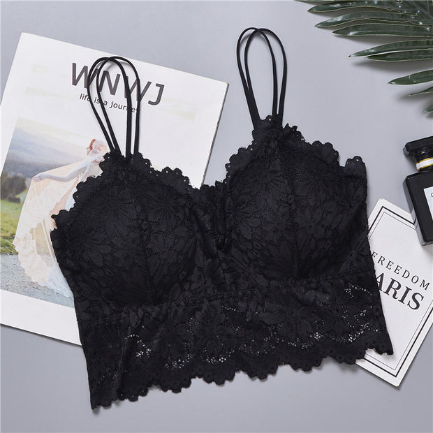 Lace Sun Flower Wrapped Bralette