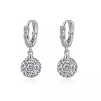 Zircon Diamond Ball Earrings