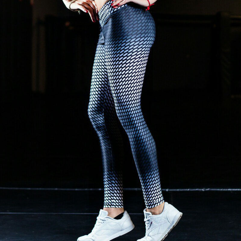 dot print yoga leggings
