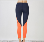 Contrast stitching yoga leggings