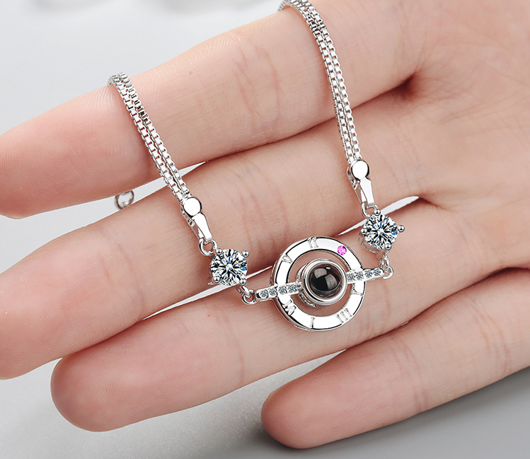 crystal net bracelet