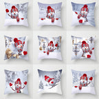 Snowman Series Peach Soul Pillow Cover