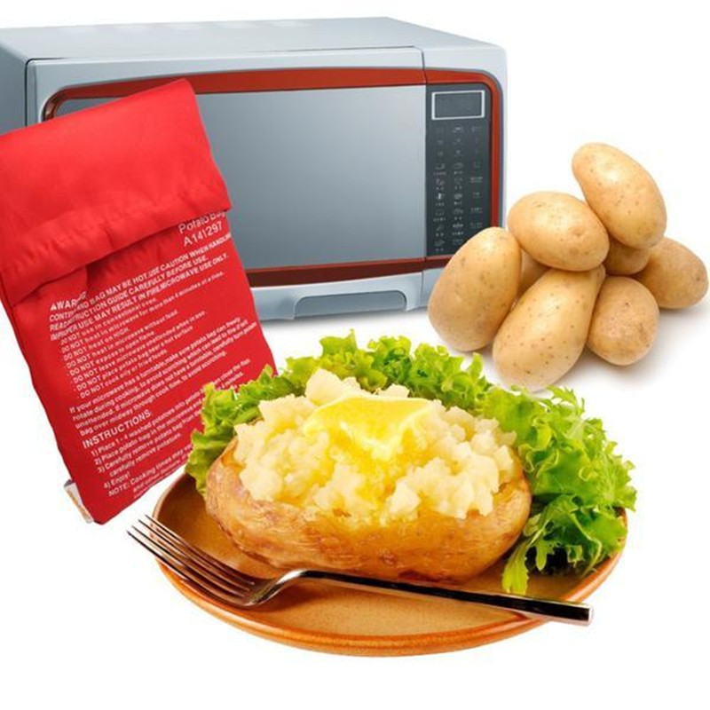 Red Washable Potato Microwave bag