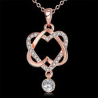 Elegant Heart Rose Gold Pendant