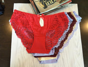 Low-waist ice silk panties