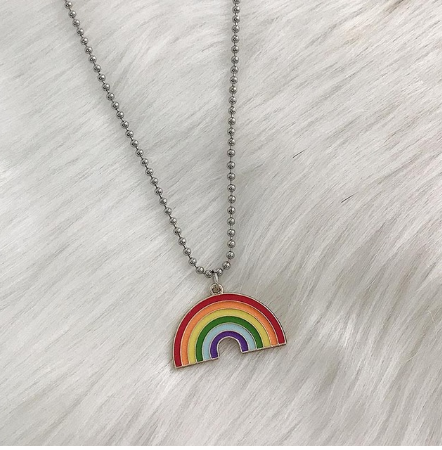 Rainbow chain necklace